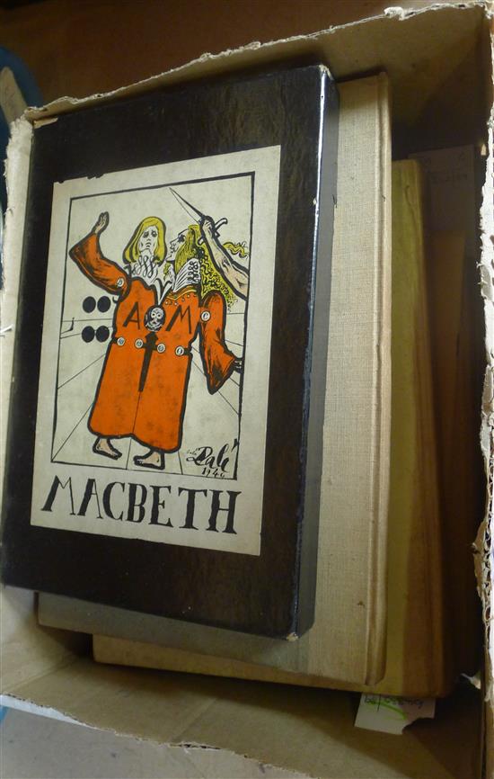 MACBETH (illus Dali), Doubleday, 1946, WILDE,  Ballad of Reading Gaol (Masereel woodcuts), 67/450, BROWNING Pippa Passes etc